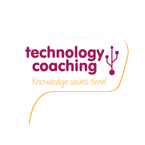 Technology Coaching Logo in White