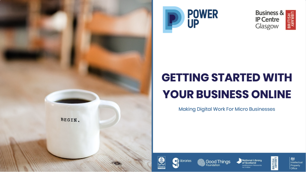 Getting started with your business online front image for Digital Skills session 1