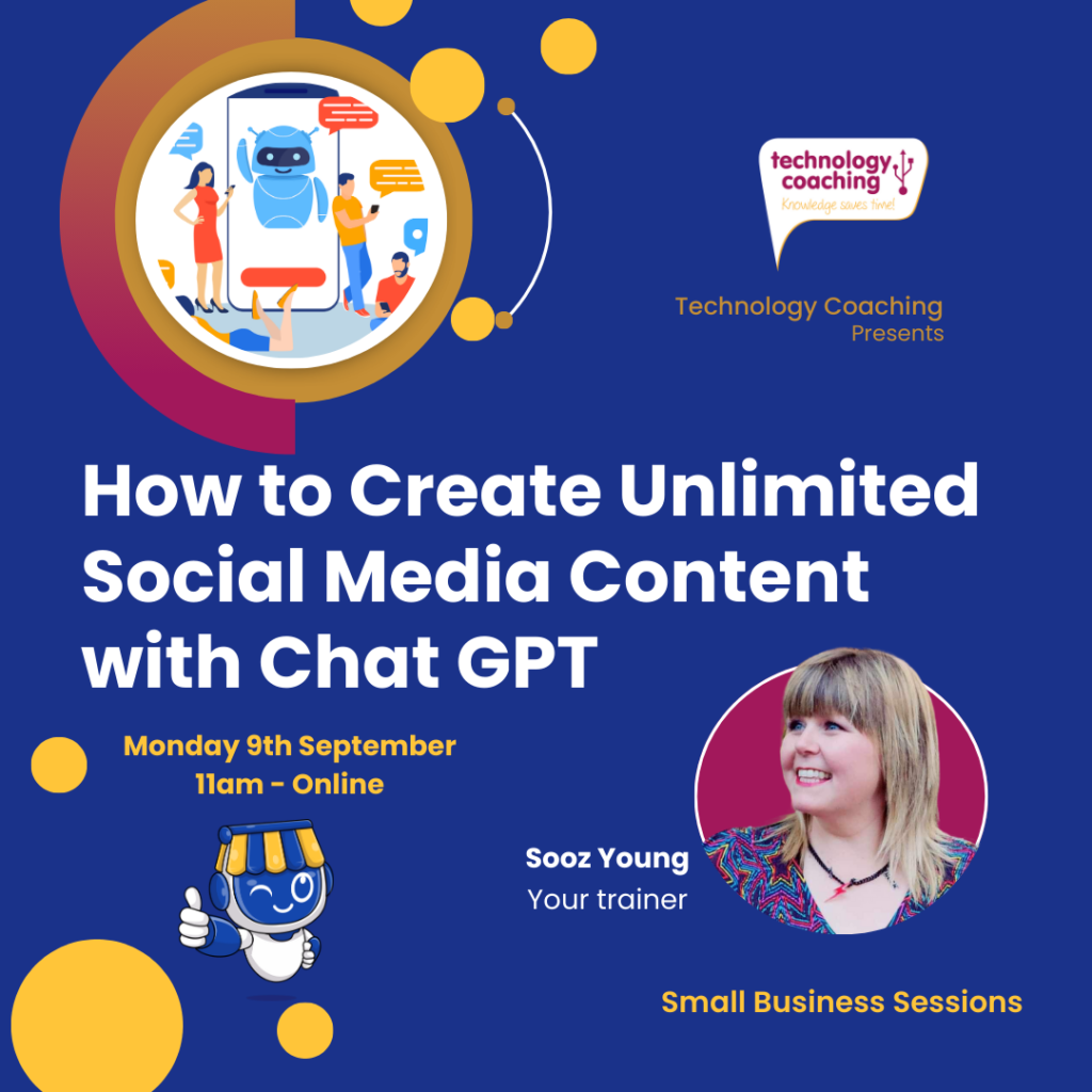 How To Create Unlimited Social Media Content with ChatGPT webinar image