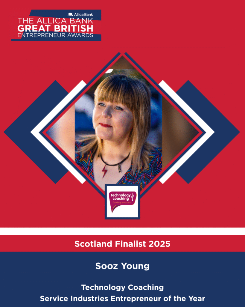 Sooz Young - Technology Coaching - Service Industries Entrepreneur of the Year - Scotland GBEA