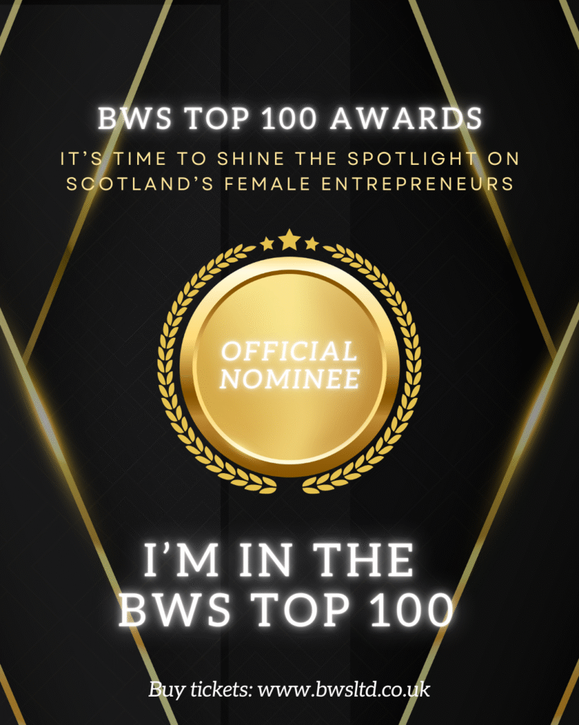 Sooz Young recognised as an official nominee in the BWS Top 100 Awards, celebrating Scotland’s leading female entrepreneurs. Founder of Technology Coaching, Sooz is spotlighted for her work empowering business owners with digital skills and the Tekunoji Digital Mindset framework. Learn more at bwsltd.co.uk/bws-100.