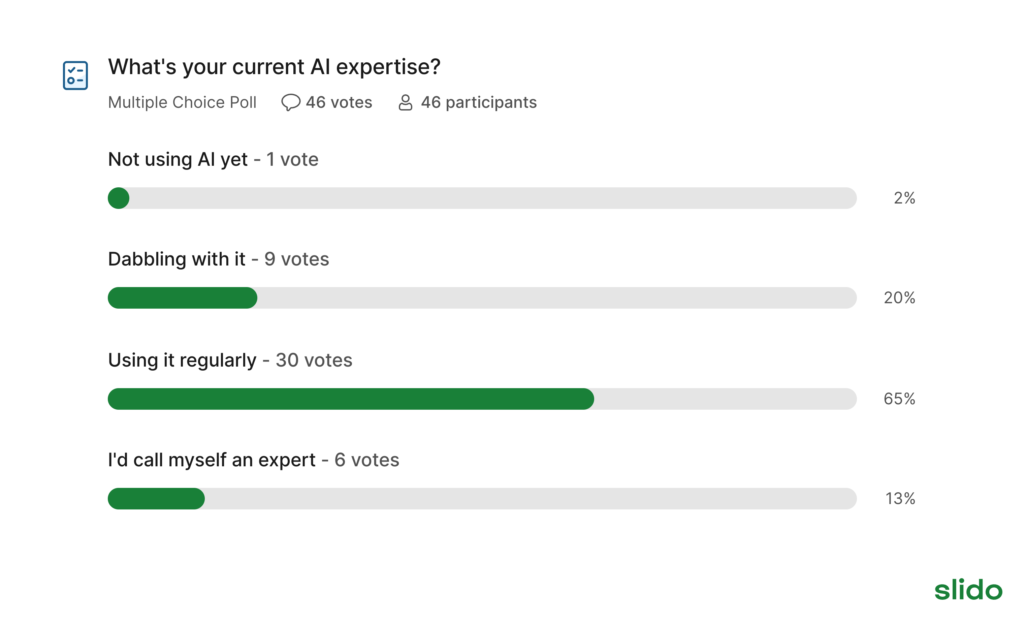 slido-what-s-your-current-ai-expertise